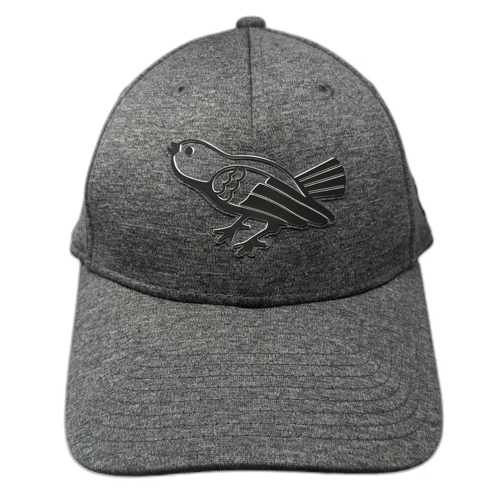 Baltimore Orioles MLB New Era Baseball Cap Hat Gray L 39THIRTY Stretch Fit Tonal